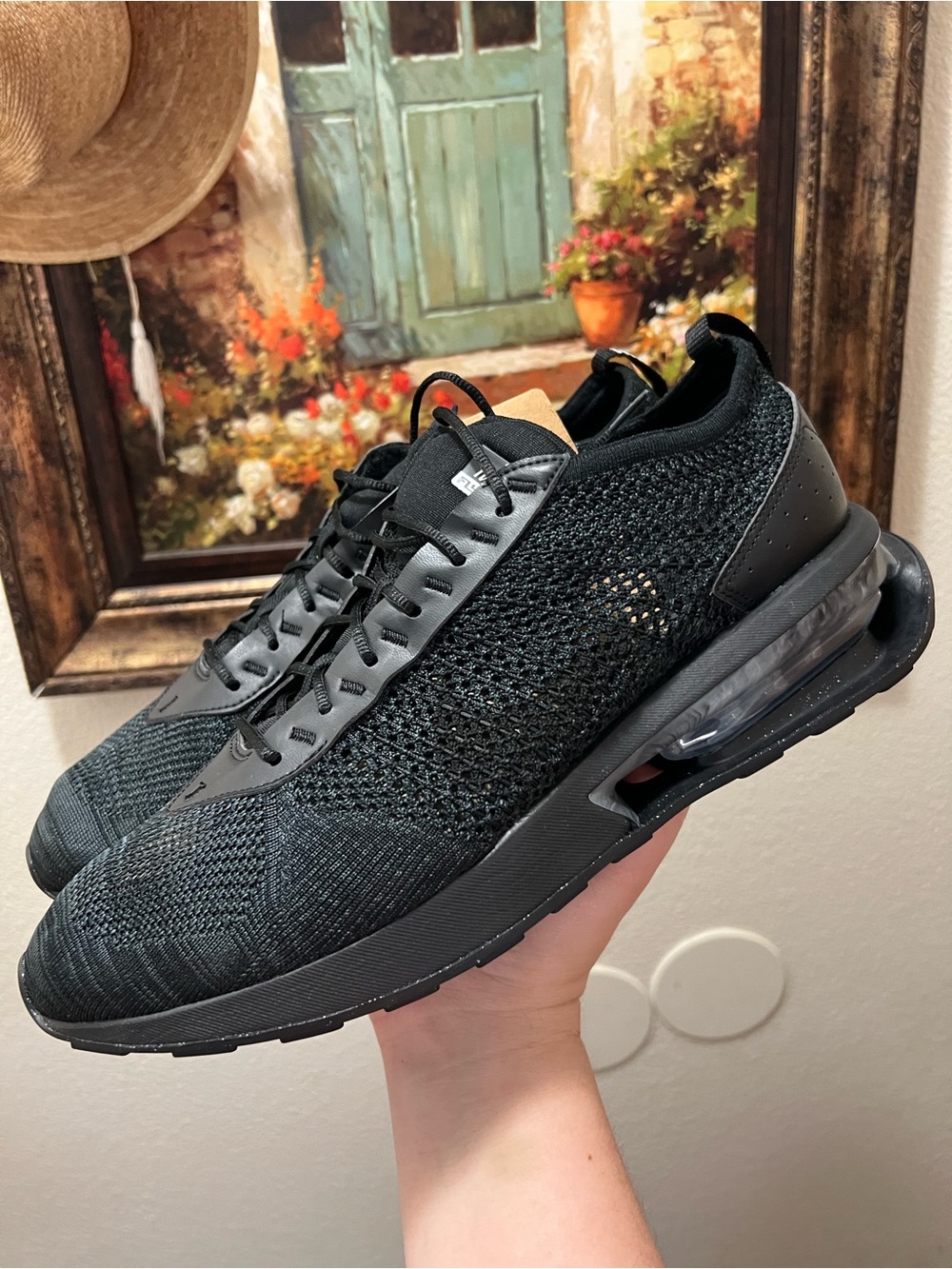 Nike Air Max Flyknit Racer Triple Black Sneakers
